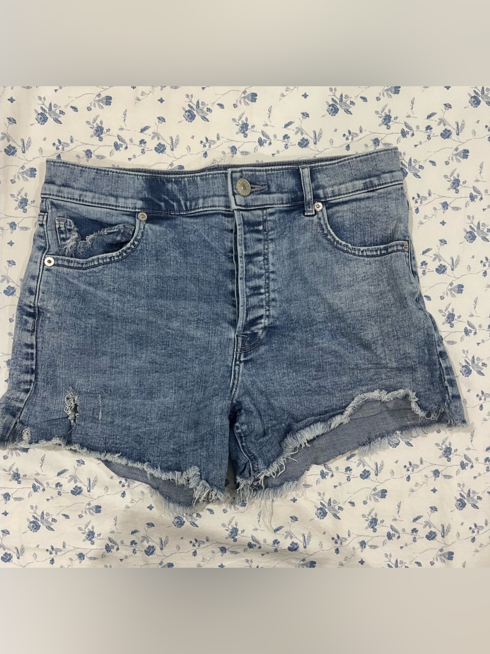 Express Blue Denim Mini Skirt